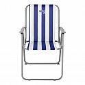 Skládací kempingové křeslo NILS Camp NC3503 modré/bílé