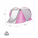 Plážový stan NILS Camp NC3043 růžový