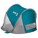 Samorozkládací plážový stan NILS Camp NC3142 modrozelený