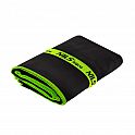 Ručník z mikrovlákna NILS aqua NAR11 černý/zelený