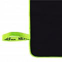 Ručník z mikrovlákna NILS aqua NAR11 černý/zelený