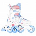 Dětské kolečkové brusle NILS Fun NJ1190 3v1 Three Steps bílé