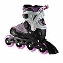 Kolečkové brusle NILS Extreme NA11008 šedo-růžové