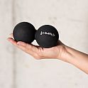 Dvojitý masážní míč HMS BLC02 černý - Lacrosse Ball