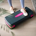 Step na aerobik HMS AS002 růžovo-šedý