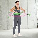 Masážní hula hoop HMS HHW01 se závažím zelená