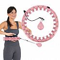 Masážní hula hoop HMS HHW01 se závažím růžová