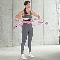 Masážní hula hoop HMS HHW01 se závažím růžová