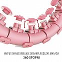 Masážní hula hoop HMS HHW01 se závažím růžová