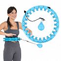 Masážní hula hoop HMS HHW01 se závažím modrá
