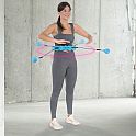 Masážní hula hoop HMS HHW01 se závažím modrá