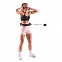 Masážní hula hoop HMS HHW01 se závažím černá