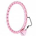 Masážní hula hoop HMS HHW11 PLUS SIZE se závažím růžová
