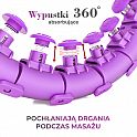 Masážní hula hoop HMS HHW12 plus size se závažím fialová
