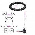 Masážní hula hoop HMS HHW12 plus size se závažím černá