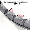 Masážní hula hoop HMS HHW06 se závažím a počítadlem černá