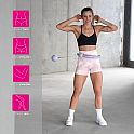 Masážní hula hoop HMS HHW09 se závažím a počítadlem fialová