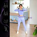 Masážní hula hoop ONE Fitness OHA02 se závažím fialová
