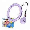 Masážní hula hoop ONE Fitness OHA02 se závažím fialová