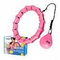 Masážní hula hoop ONE Fitness OHA02 se závažím růžová
