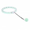Sada masážní hula hoop HMS HHW06 se závažím a počítadlem a zeštíhlujícího pásu BR163 zelená