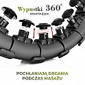 Sada masážní hula hoop HMS HHW12 PLUS Size se závažím a zeštíhlujícího pásu BR163 černá