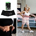 Sada růžové masážní Hula Hoop se závažím HMS HHW11 a zeštíhlujícího bederního pásu HMS BR163 PLUS SIZE