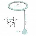 Sada zelené masážní hula hoop obruče HMS HHM14 a bederního pásu HMS BR163 Plus size