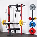 Multifunkční posilovací stojan - Power Rack HMS KLT22 červený