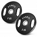 Sada pogumovaných olympijských kotoučů HMS TOG05 2 x 5 kg