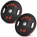 Sada pogumovaných olympijských kotoučů HMS TOG25 2 x 25 kg