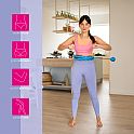 Masážní hula hoop FH01 se závažím modrá