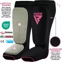 RDX Chrániče holení a nártů SIB HOSIERY SHIN INSTEP GUARD FOAM, černo růžové M - M