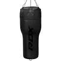 RDX Tvarovaný Angle Punch Bag boxovací pytel 3v1, rukavice, otočný řetěz, plněný, černý