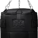 RDX Tvarovaný Angle Punch Bag boxovací pytel 3v1, rukavice, otočný řetěz, plněný, černý