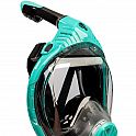 Šnorchlovací maska, tyrkysová, celoobličejová, velikost L/XL
