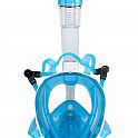 Šnorchlovací maska, modrá, celoobličejová, velikost S/M