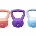 ACRA Soft PVC Kettlebell 3 kg, modrý - 1