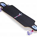 Muuwmi Longboard Compact ABEC 7 SPACE, se svítícími kolečky