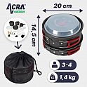 Acra C22 camping set nádobí alluminium pro 3-4 osoby