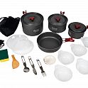 Acra C22 camping set nádobí alluminium pro 3-4 osoby