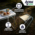 Acra campingový set stolek a 4 židličky C3L