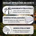 Acra campingový set stolek a 4 židličky C3L