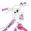 Dětské kolo Dino bikes FAIRY Bílo-růžový potisk 16"
