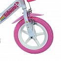 Dětské kolo Dino 124GLN bílá+růžový potisk 12"