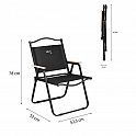 Skládací kempingové křeslo NILS Camp NC4307 černé