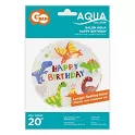 Balonek bublina dinosauři Happy birthday 51 cm
