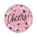 Fóliový balonek Party Cheers růžový 46 cm