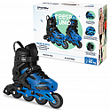 Spokey FREESPO JUNIOR Dětské kolečkové brusle, modré, vel. 27-38