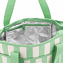 Spokey ACAPULCO Termotaška, 12 l, zelené pruhy